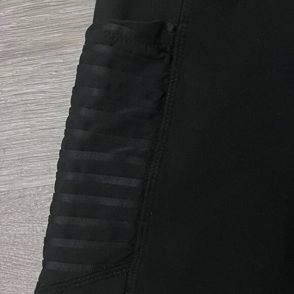 Black Moto Stretch Leggings - Picture 4 of 5
